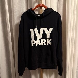 IVY PARK Black Sweatshirt with White Logo